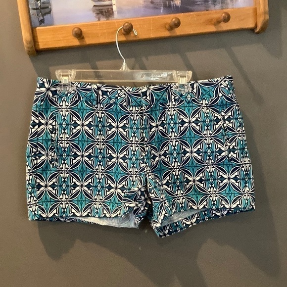 Stylus size 12 patterned blue & teal shorts great condition 💯 cotton - Picture 1 of 6